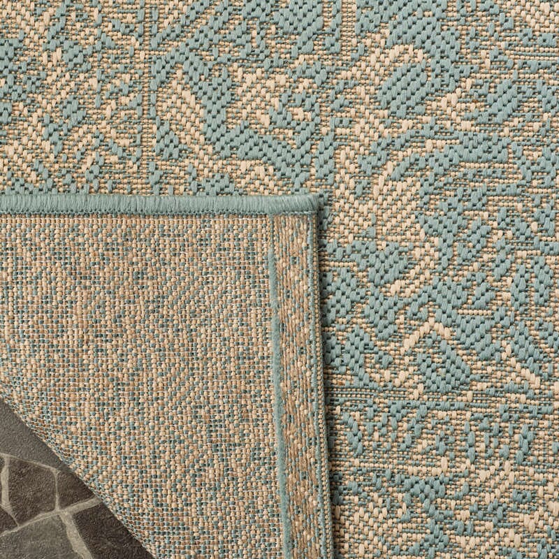 Safavieh Linden Lnd139L Cream / Aqua Rugs - Safavieh - lnd139l - 4