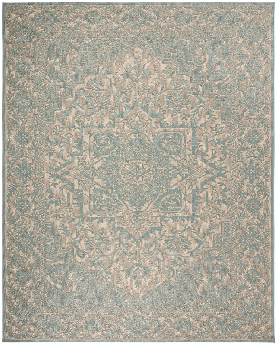 Safavieh Linden Lnd139L Cream / Aqua Rugs - Safavieh - lnd139l - 6r