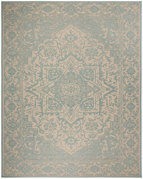 Safavieh Linden Lnd139L Cream / Aqua Rugs - Safavieh - lnd139l - 6r