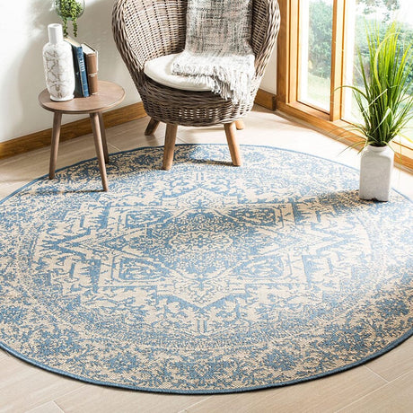 Safavieh Linden Lnd139N Cream / Blue Rugs - Safavieh - lnd139n - 6r