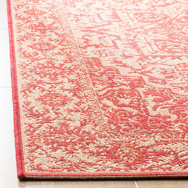 Safavieh Linden Lnd139Q Red / Creme Rugs - Safavieh - lnd139q - 4