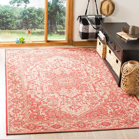 Safavieh Linden Lnd139Q Red / Creme Rugs - Safavieh - lnd139q - 4