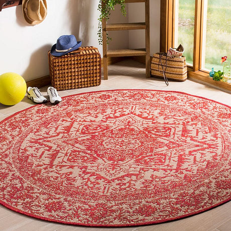 Safavieh Linden Lnd139Q Red / Creme Rugs - Safavieh - lnd139q - 6sq