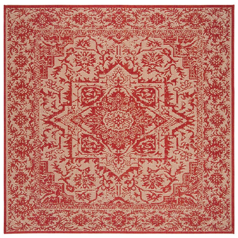 Safavieh Linden Lnd139Q Red / Creme Rugs - Safavieh - lnd139q - 6sq