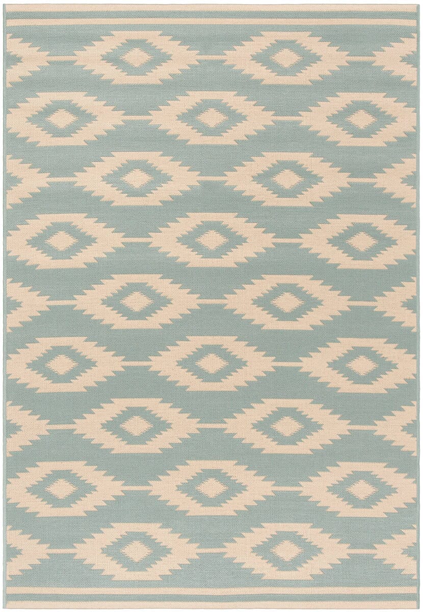 Safavieh Linden Lnd171L Cream / Aqua Rugs - Safavieh - lnd171l - 4