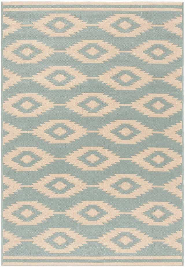 Safavieh Linden Lnd171L Cream / Aqua Rugs - Safavieh - lnd171l - 4