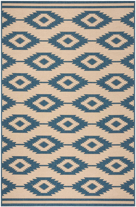 Safavieh Linden Lnd171M Blue / Creme Rugs - Safavieh - lnd171m - 4