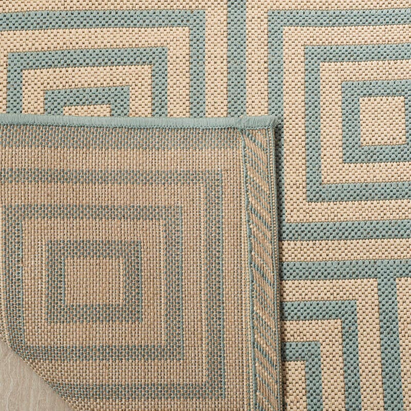 Safavieh Linden Lnd173L Cream / Aqua Rugs - Safavieh - lnd173l - 4