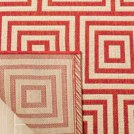 Safavieh Linden Lnd173Q Red / Creme Rugs - Safavieh - lnd173q - 4
