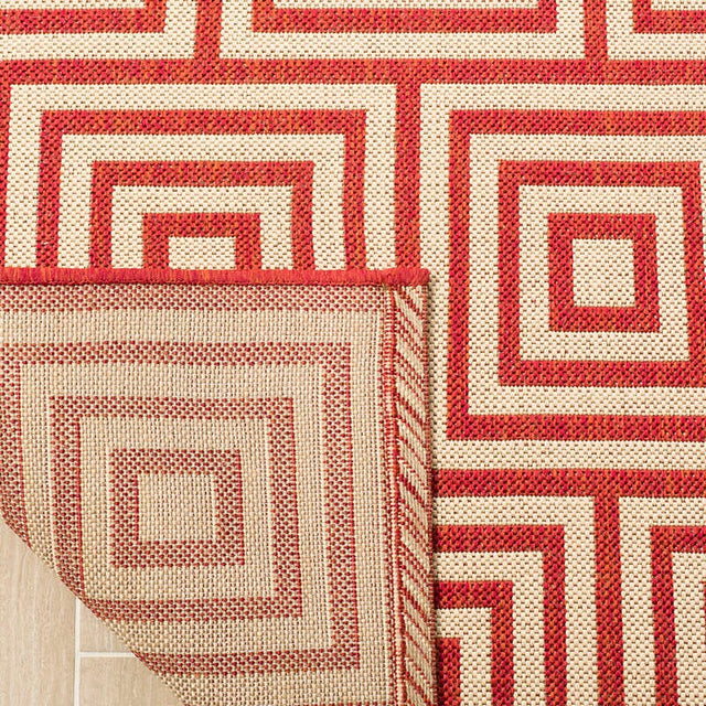 Safavieh Linden Lnd173Q Red / Creme Rugs - Safavieh - lnd173q - 4
