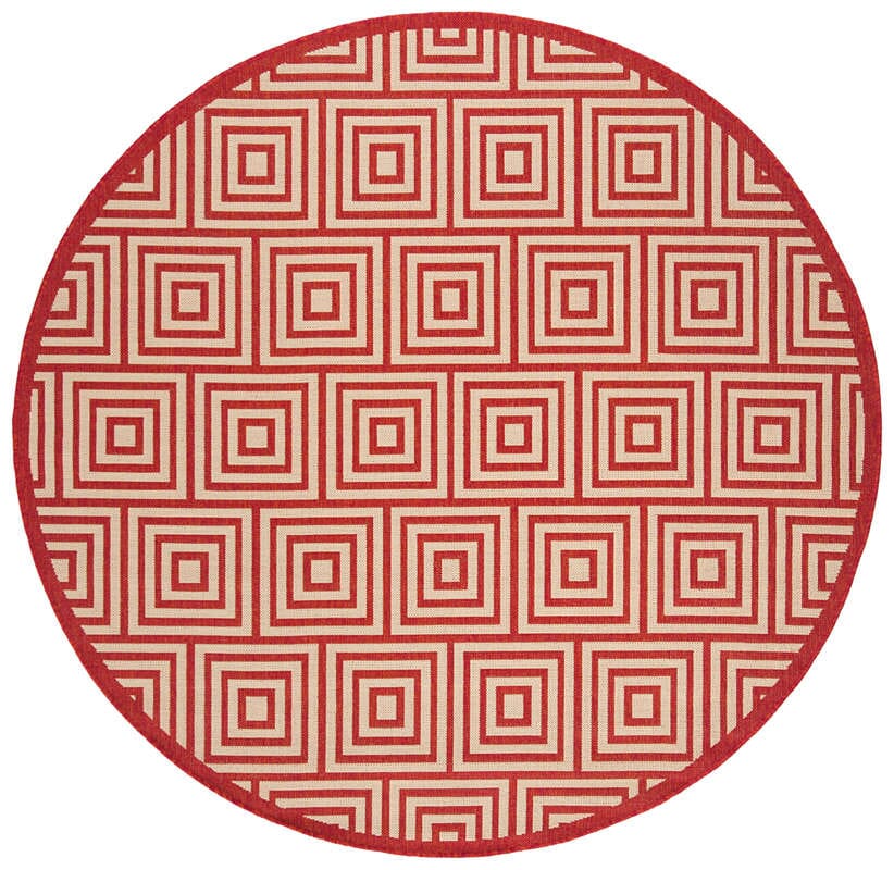 Safavieh Linden Lnd173Q Red / Creme Rugs - Safavieh - lnd173q - 6r