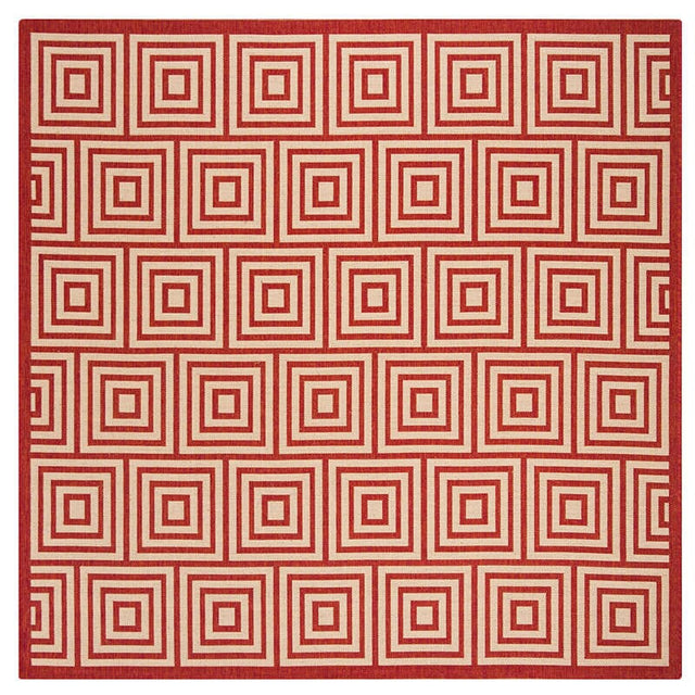 Safavieh Linden Lnd173Q Red / Creme Rugs - Safavieh - lnd173q - 6sq