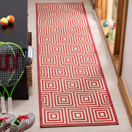 Safavieh Linden Lnd173Q Red / Creme Rugs - Safavieh - lnd173q - 6sq