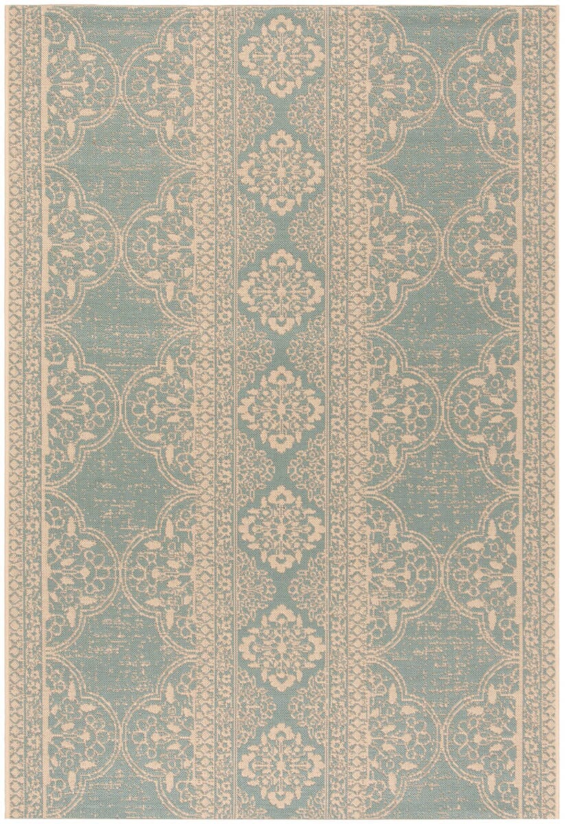 Safavieh Linden Lnd174L Cream / Aqua Rugs - Safavieh - lnd174l - 4