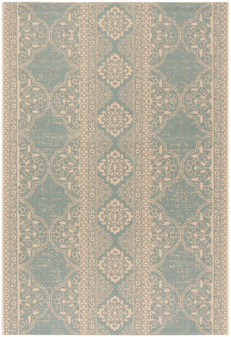 Safavieh Linden Lnd174L Cream / Aqua Rugs - Safavieh - lnd174l - 4