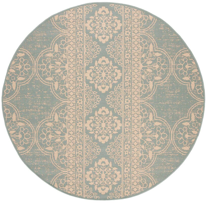 Safavieh Linden Lnd174L Cream / Aqua Rugs - Safavieh - lnd174l - 6r