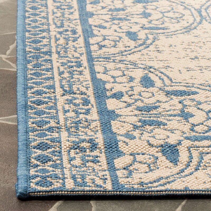 Safavieh Linden Lnd174M Blue / Creme Rugs - Safavieh - lnd174m - 4