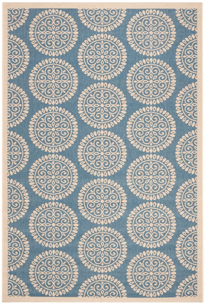 Safavieh Linden Lnd176M Blue / Creme Rugs - Safavieh - lnd176m - 4