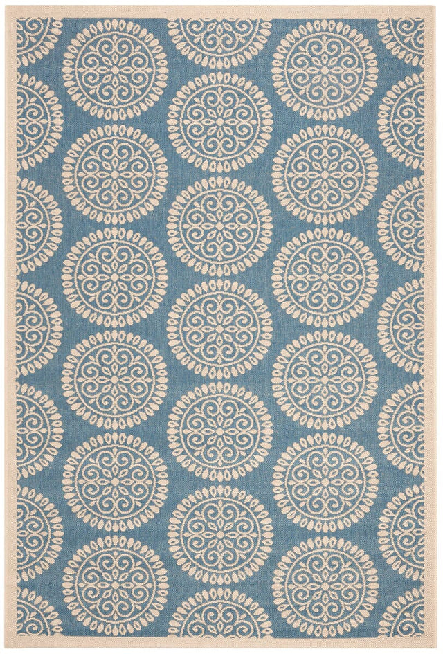 Safavieh Linden Lnd176M Blue / Creme Rugs - Safavieh - lnd176m - 4