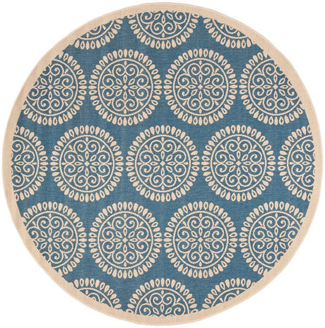 Safavieh Linden Lnd176M Blue / Creme Rugs - Safavieh - lnd176m - 6r