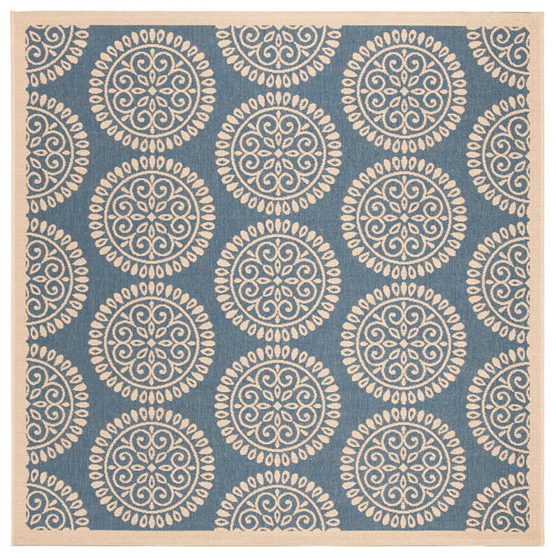 Safavieh Linden Lnd176M Blue / Creme Rugs - Safavieh - lnd176m - 6sq