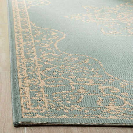 Safavieh Linden Lnd180L Cream / Aqua Rugs - Safavieh - lnd180l - 4
