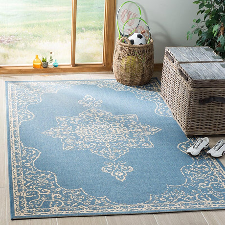 Safavieh Linden Lnd180N Cream / Blue Rugs - Safavieh - lnd180n - 4