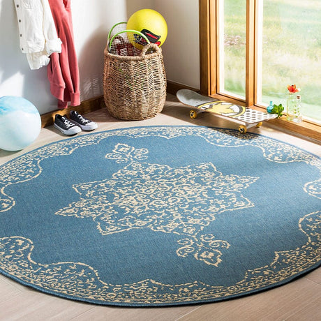 Safavieh Linden Lnd180N Cream / Blue Rugs - Safavieh - lnd180n - 6r