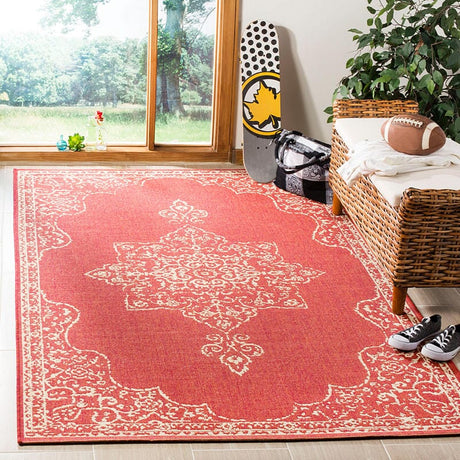 Safavieh Linden Lnd180Q Red / Creme Rugs - Safavieh - lnd180q - 4