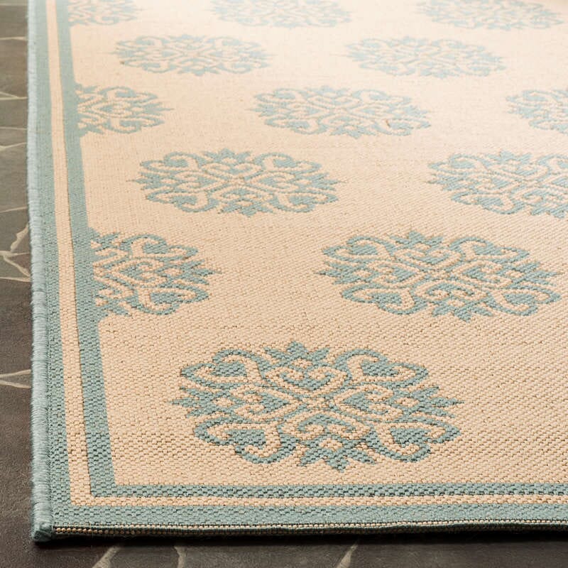 Safavieh Linden Lnd181L Cream / Aqua Rugs - Safavieh - lnd181l - 4