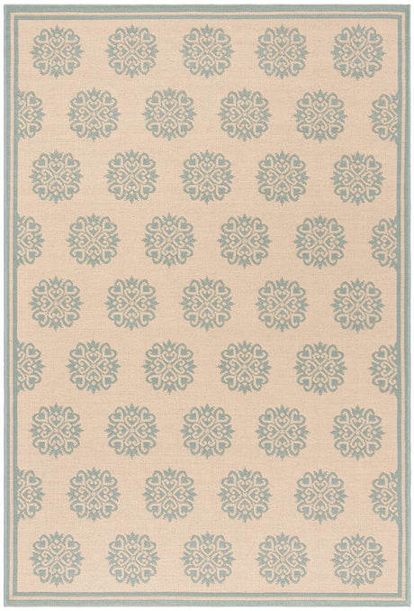 Safavieh Linden Lnd181L Cream / Aqua Rugs - Safavieh - lnd181l - 4