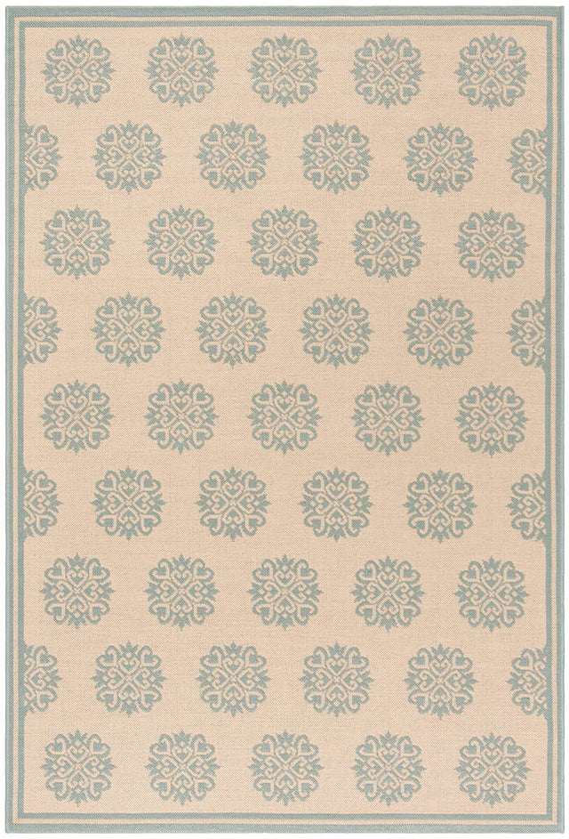 Safavieh Linden Lnd181L Cream / Aqua Rugs - Safavieh - lnd181l - 4
