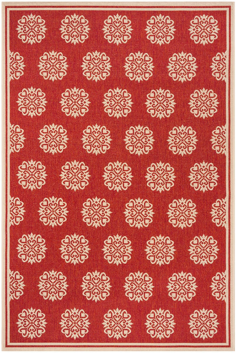 Safavieh Linden Lnd181Q Red / Creme Rugs - Safavieh - lnd181q - 4