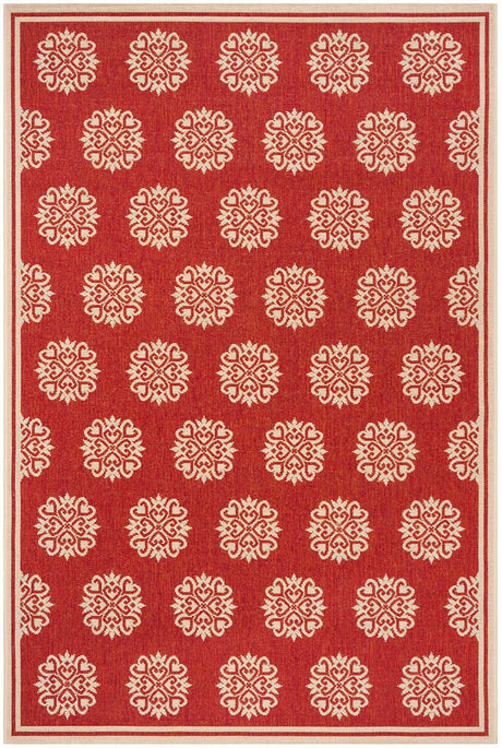 Safavieh Linden Lnd181Q Red / Creme Rugs - Safavieh - lnd181q - 4