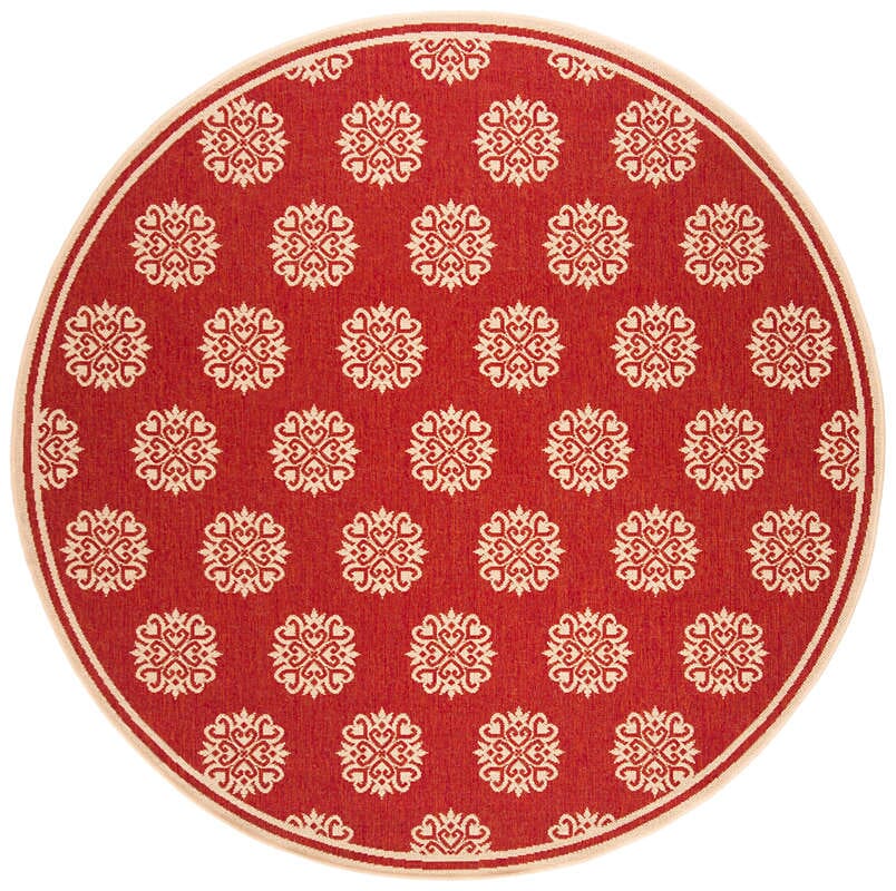 Safavieh Linden Lnd181Q Red / Creme Rugs - Safavieh - lnd181q - 6r