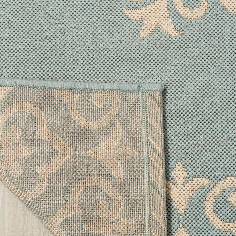 Safavieh Linden Lnd183L Cream / Aqua Rugs - Safavieh - lnd183l - 4
