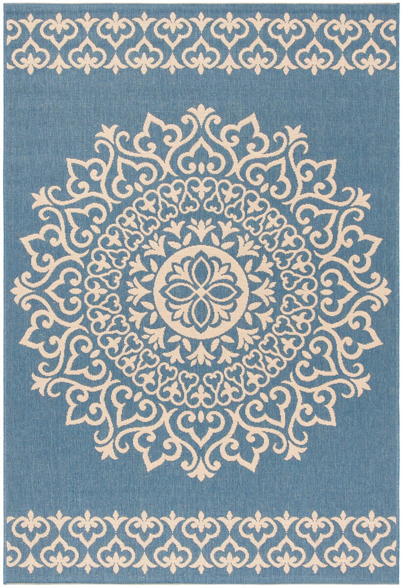Safavieh Linden Lnd183N Cream / Blue Rugs - Safavieh - lnd183n - 4