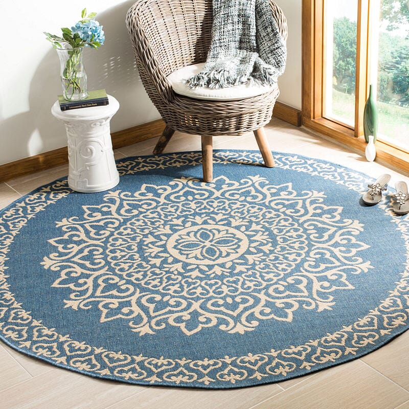Safavieh Linden Lnd183N Cream / Blue Rugs - Safavieh - lnd183n - 6r