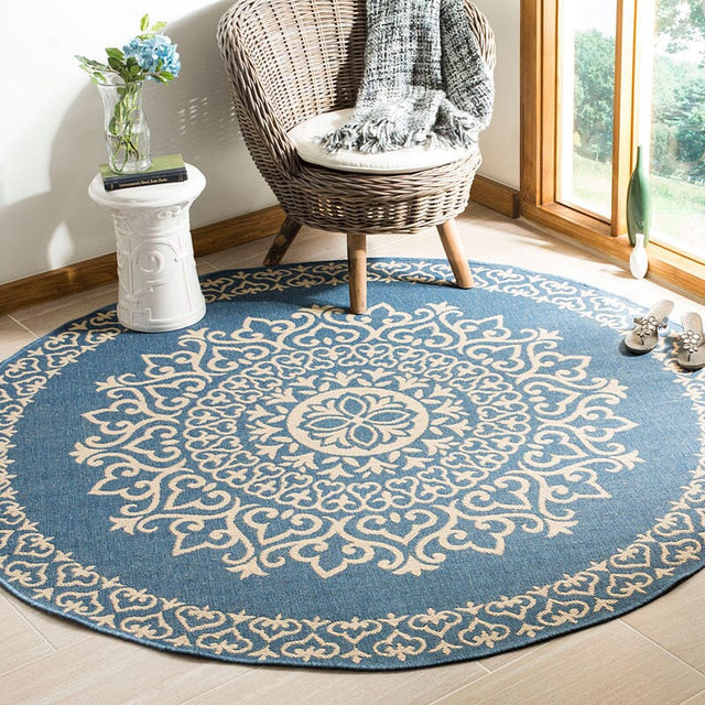Safavieh Linden Lnd183N Cream / Blue Rugs - Safavieh - lnd183n - 6r