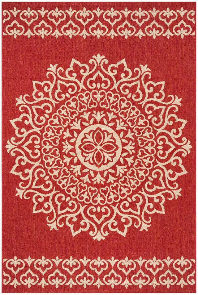 Safavieh Linden Lnd183Q Red / Creme Rugs - Safavieh - lnd183q - 4
