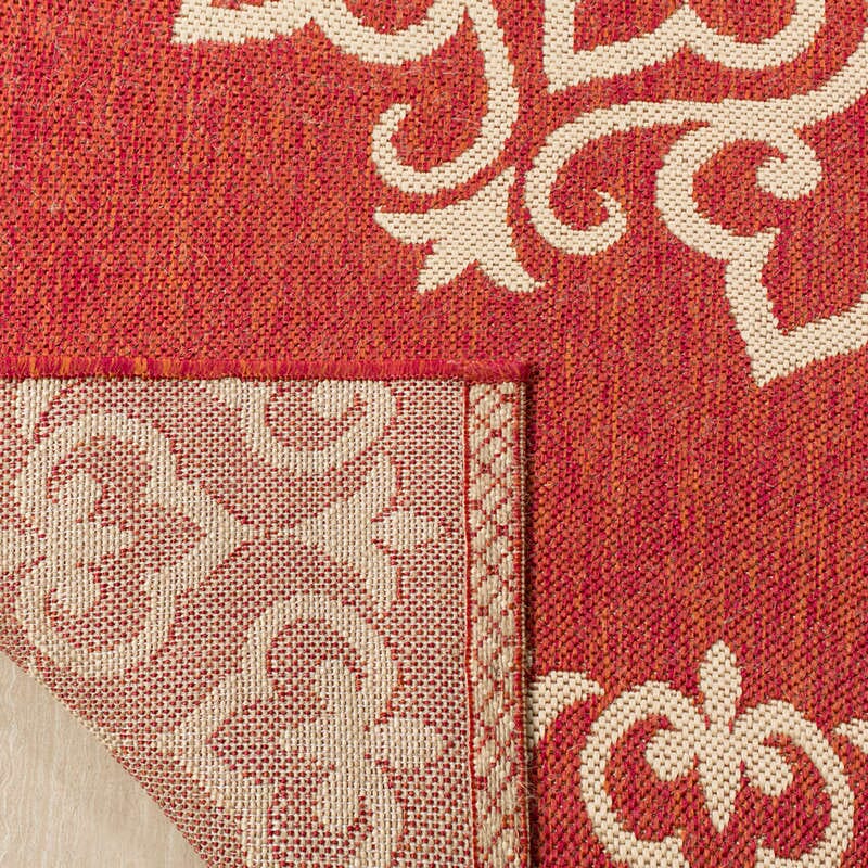 Safavieh Linden Lnd183Q Red / Creme Rugs - Safavieh - lnd183q - 4