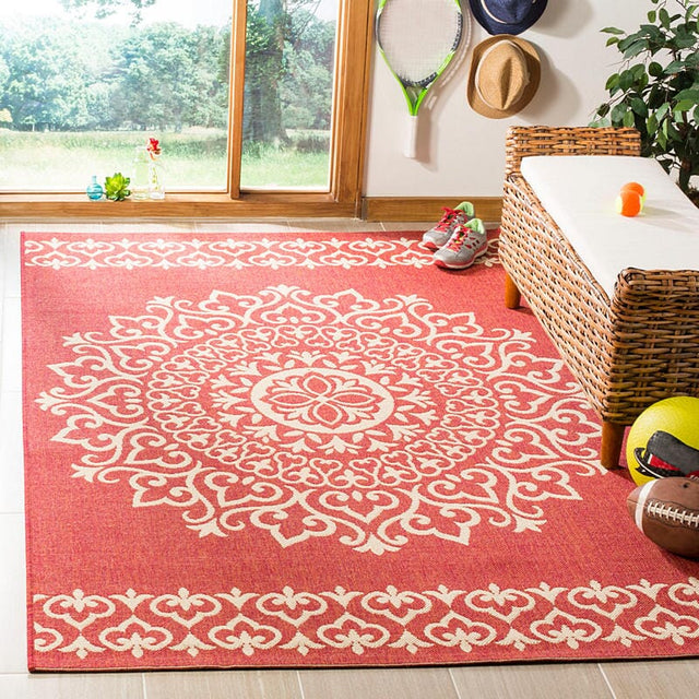 Safavieh Linden Lnd183Q Red / Creme Rugs - Safavieh - lnd183q - 4