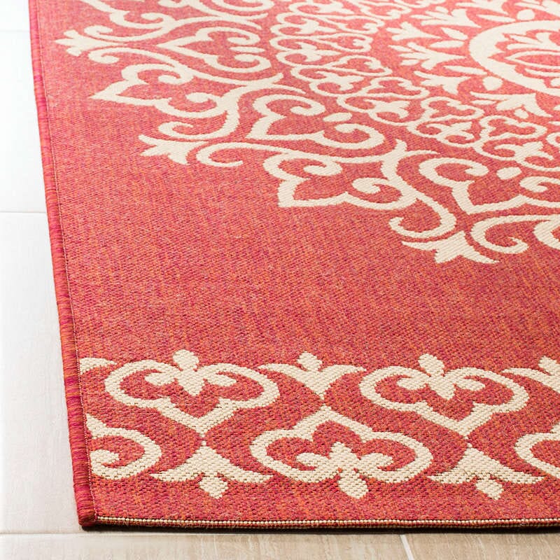 Safavieh Linden Lnd183Q Red / Creme Rugs - Safavieh - lnd183q - 4