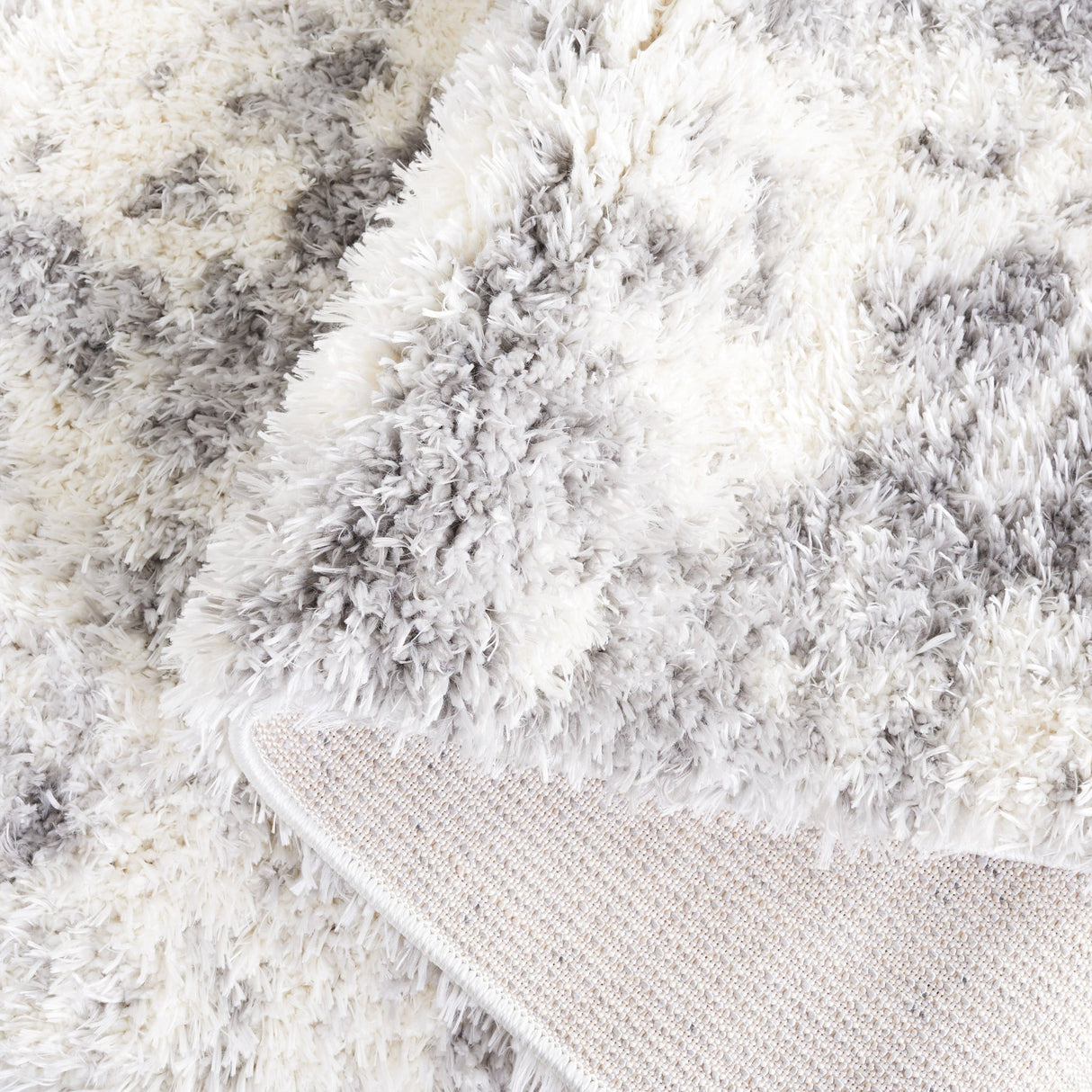 Safavieh Lindsay Shag Lns550A Ivory/Grey Rug - Safavieh - lns550a - 4