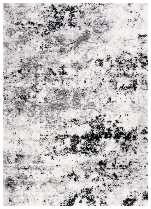 Safavieh Lindsay Shag Lns556G Grey/Black Ivory Rug - Safavieh - lns556g - 4