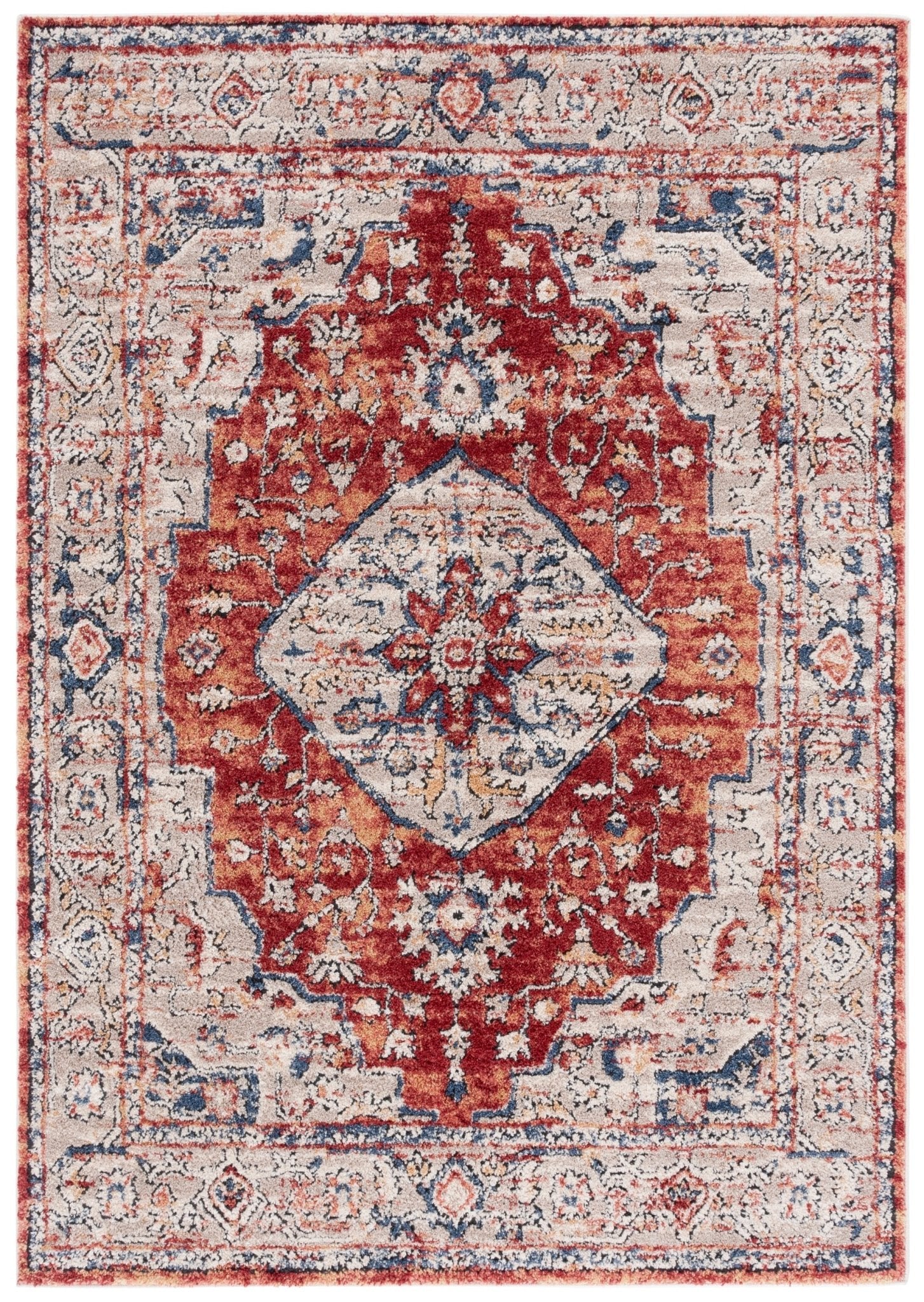 Safavieh Luna Lun108B Beige/Rust Blue Rug - Safavieh - lun108b - 4