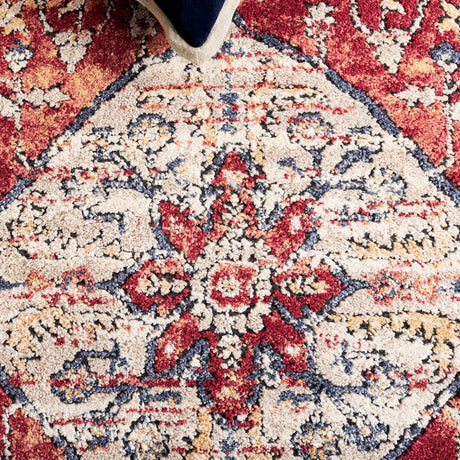 Safavieh Luna Lun108B Beige/Rust Blue Rug - Safavieh - lun108b - 7r