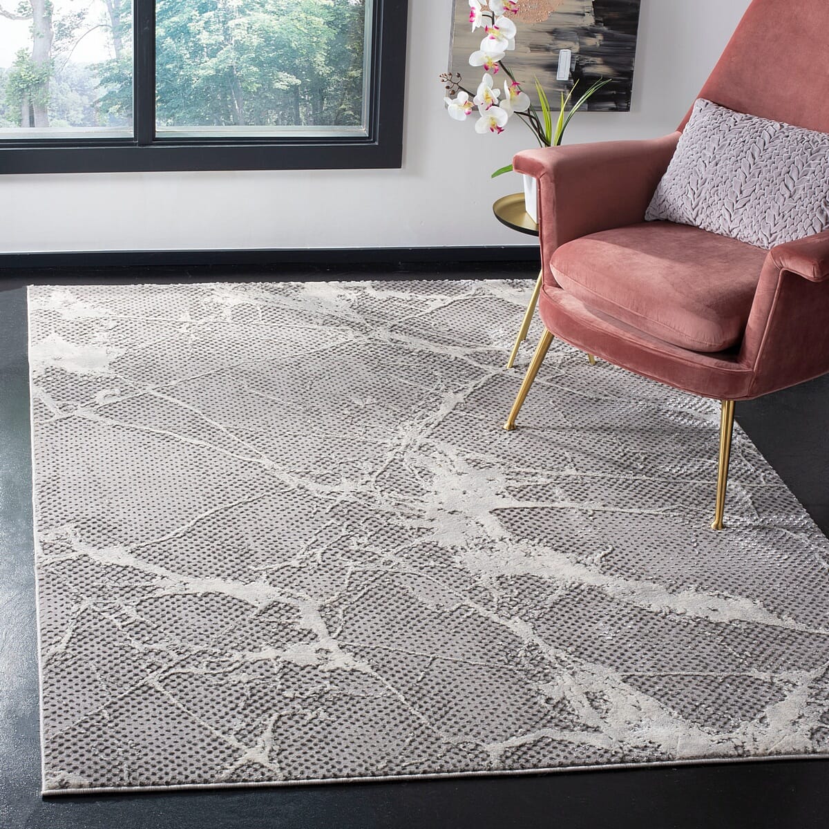 Safavieh Lurex Lur187G Grey / Ivory Rugs - Safavieh - lur187g - 4
