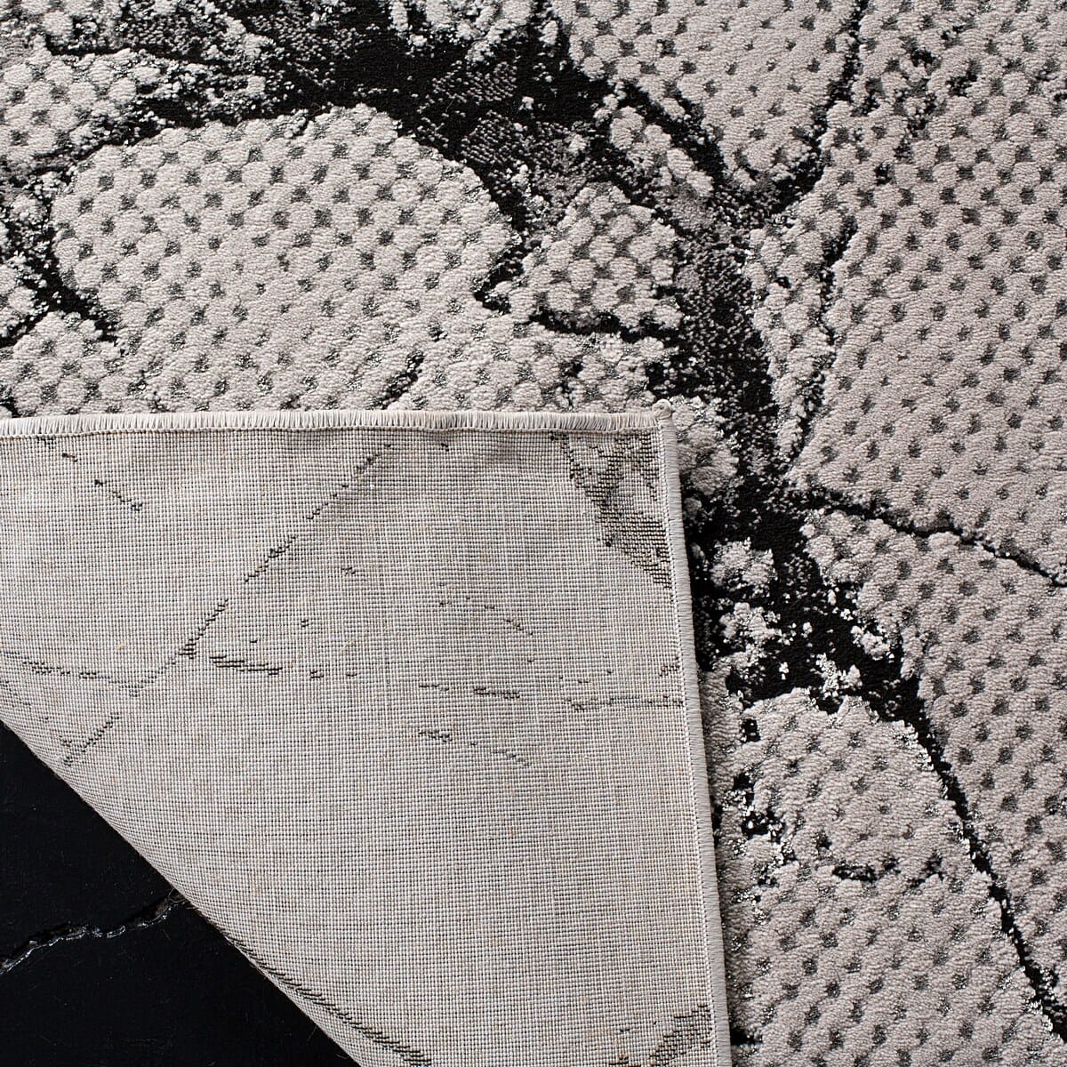 Safavieh Lurex Lur187H Grey / Black Rugs - Safavieh - lur187h - 4