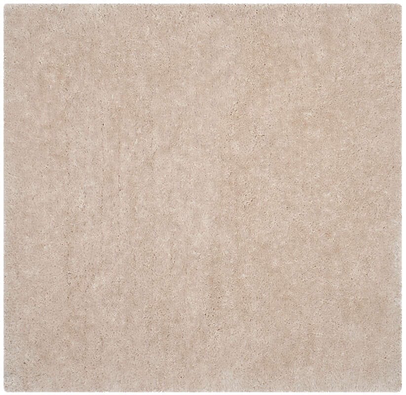 Safavieh Luxe Shag Sgx160B Bone Rugs - Safavieh - sgx160b - 6sq